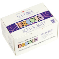 Краски акриловые 6 цветов 20мл матовые 143411020