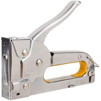 Степлер мебельный №13/4-8,№53/4-8 "Pro" серебристый/желтый (скобы 53/8-800шт.) ET35011