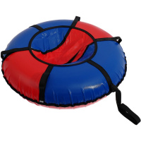Санки-ватрушка 90см "Вихрь" красно-синие камера R16, ПВХ, верх-630г/м, низ-900г/м
