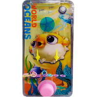 Игра водная "Пинбол 2в1. Морские обитатели" 1 кнопка 14х7см 4 вида 10976-245