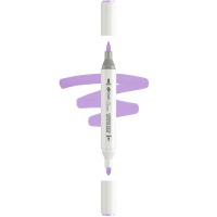 Маркер акриловый двусторонний "Сонет" лиловый, пулевидный наконечник/кисть 273-R714