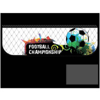 Папка д/труда А4 "Яркий футбол" 325х240мм раскладная на липучке, ткань, картон ПТР-10