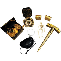 Набор пирата 7 предметов, пластик Y7150-18