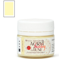 Краска акриловая 20мл "Акрил-Хобби Де Люкс" лимонный бисквит 0303183
