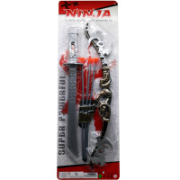 Набор оружия "Ниндзя" 7 предметов 65х21,5см пластик, в блистере LT223972