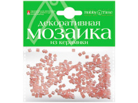 Мозаика декор. 4*4мм 200шт розовый керамика 2-333/10
