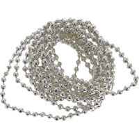 Бусы Шары 6мм 2,7м серебро Y5093-17