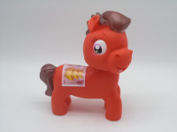 Фигурка Лошадка Пони 19см пищалка 4цв. Пвх Y3986-16