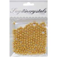 Набор бусин 13х10см, золото 6мм Y9016-19