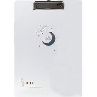 Планшет с зажимом А4 полипропилен белый 72400