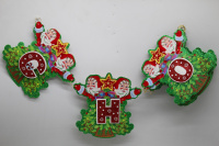 Гирлянда "С Новым годом. С Дедом Морозом" картон Y10142-24