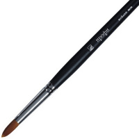 Кисть синтетика овальная №10 длинная ручка "Профи" 4607096501396