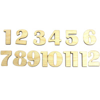 Набор цифр 4см, фанера 3мм 700010