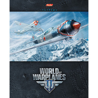 Тетрадь А5 48л клетка "Самолеты" на скобе 48Т5B1/038340