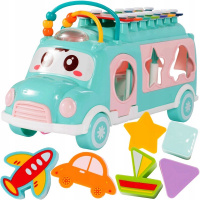 Игра логическая "Автобус" 24,5х9х13,5см с металлофоном, пластик 1858695/MX014