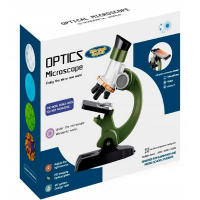 Микроскоп 22,5х6х12см пластик, с инструментами и подсветкой 11111-24