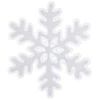 Наклейка витражная "Снежинки" 17х17см пвх 3 вида Y2292-15