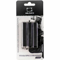 Уголь прессованный 3шт 10х10х70мм квадратный, в блистере 810010