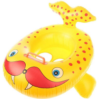 Надувной круг "Лодка. Морж" 60х48х33см желтый 1820