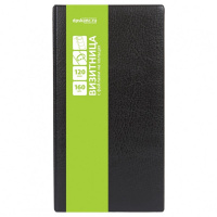 Визитница 160 визиток 13,5х25х3см на кольцах, пвх, черная 2006-107 Визитница 160 визиток 13,5х25х3см на кольцах, пвх, черная 2006-107