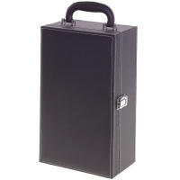 Шкатулка для 2-х бутылок с набором сомелье 20х12х35см 751234