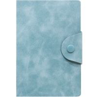 Бизнес-блокнот А5 80л линия, искусственная кожа Soft Touch, цветной срез, на кнопке, 4 цвета