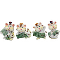 Магнит Тигр с деньгами 6,5х5см 4 вида B808