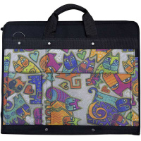 Папка А3 (49*38,5*6) с отдел."гармошка" и доп. карманами кошки "Художник" ф. А3 0723