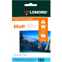 Фотобумага А6 50л 180г/м2 "Matt" матовая односторонняя для струйной печати 102063