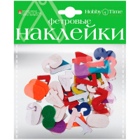 Декор.наклейки "Цифры" фетр №25 2вида 2-093/25