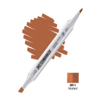 Маркер спиртовой двухсторонний "Sketchmarker" горчица SM-BR11