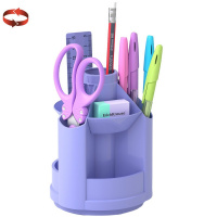 Набор настольный "Mini Desk. Pastel" 18,5х10,5х24см 8 предметов, вращающийся, пластик, фиолетовый