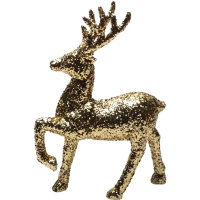 Сувенир "Олень" 21х15см блестящий, золото Y9950-24