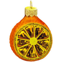 Елочное украшение "Апельсин" h-6см в подарочной упаковке ФУ-61105