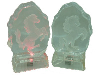 Сувенир "Лошадь" 10см светящийся, стекло Y220-13