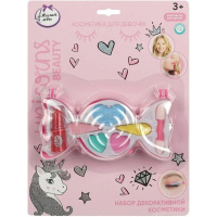 Косметика для девочек "Конфетка" (тени для век, помада, аппликатор) 70577D4-UNI-ML