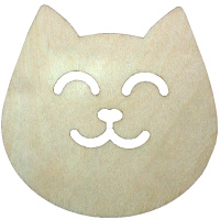 Заготовка для декорирования Подставка под горячее Кот 10*11,5см фанера 3мм 380015