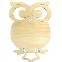 Заготовка для часов Сова фанера 3мм 630010