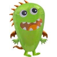 Шар воздушный 43см(17") на палочке "Мини. Монстрик Бонн" с клапаном, фольга 10988