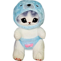 Котенок в костюмчике 35см голубой FM6419