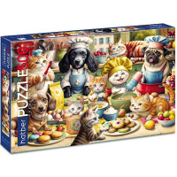 Пазлы 500 эл. "Premium. Пушистые кулинары" 48х33см 500ПЗ2_33585/090508