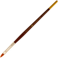 Кисть синтетика кошачий язык №4 (5 мм) короткая ручка 237181/4