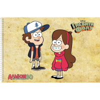 Альбом для рисования А4 30л "Гравити Фолз" на спирали, перфорация на отрыв, 5 дизайнов 068739