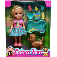 Кукла 15см с щенком и аксессуарами 11219-24