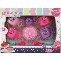 Набор посуды "Чайный сервиз" 30х22см 10 предметов пластик 2302862/LN2105A