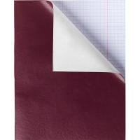 Тетрадь А5 96л клетка бордо бумвинил на скобе 96Т5бвB1/013376