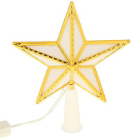 Верхушка на елку Звезда 15см, 10 диодов, пластик 2021-194