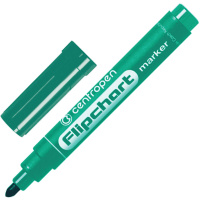 Маркер-флипчарт "Centropen" зеленый, круглый наконечник, толщина линии 2,5мм 8550 0110