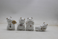 Сувенир "Кошка" 6,5см керамика, 4 вида Y10412-24