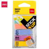 Клейкая закладка пластиковая 12х43мм 5 цветов по 20л (100л) 5 стрелок EA11902